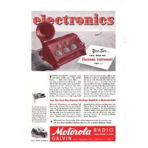  Old time Radio electronics Original Vintage Print Ad 