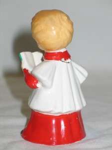 Vintage Christmas Ucagco Ceramic Choir Boy Bell 1950s  