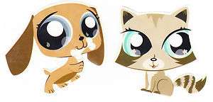 LITTLEST PET SHOP DOG & CAT WALL STICKERS BORDER CHARACTER CUT OUTS 