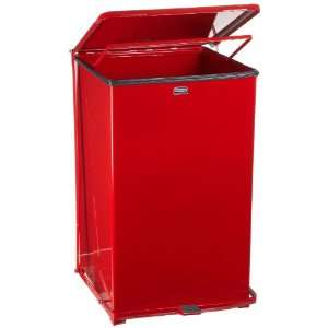 Rubbermaid Commercial Steel 40 Gallon The Defenders Step Waste Can 