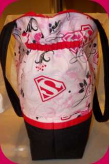 Designs by Keri Superman or Supergirl Duffle Diaper bag  