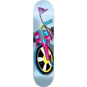   Super Wheeler Skateboard Deck   7.6 Blue/Pink