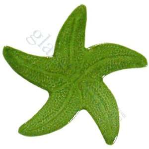  Baby Green Starfish Pool Accents Blue Pool Glossy Ceramic 