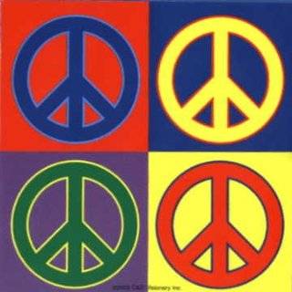   Colorful Peace Signs (Andy Warhol Style)   Sticker / Decal Automotive