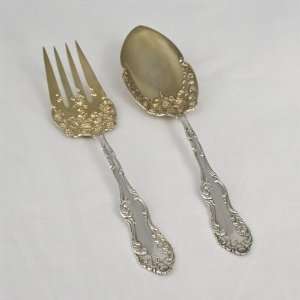  Old English by Towle, Sterling Salad Serving Spoon & Fork 