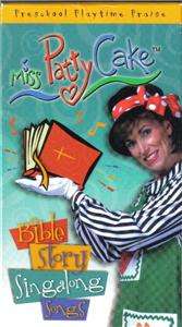 VHS MISS PATTY CAKE BIBLE STORY SINGALONG SONGS  