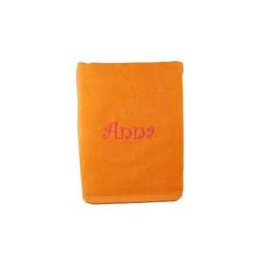  Personalized Beach Towel   35 x 60   Orange