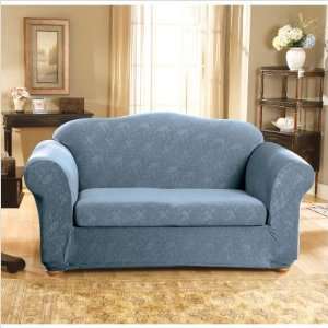   Seat Loveseat Slipcover (Box Cushion) Fabric Sage
