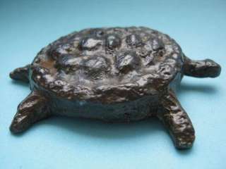 Perak) Solid Tin Big Turtle Money 18th Century Ext RRR EF #02  