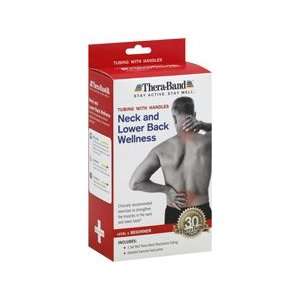 Thera Band Resistance Tubing With Handles Neck and Lower Back Wellness 