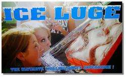 Ice Luge Drinking Game Party Server mold bar tavern college man cave 
