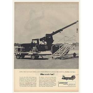  1963 Boeing US Army Chinook Helicopter Not Needed Print Ad 