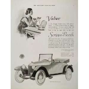  1917 Ad Vintage Scripps Booth Automobile Antique Car 