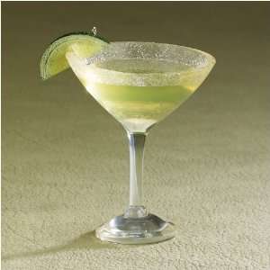  Tequila Margarita Glass with Lime Christmas Ornament