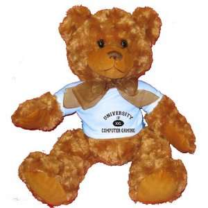  UNIVERSITY OF XXL COMPUTER GAMING Plush Teddy Bear with 
