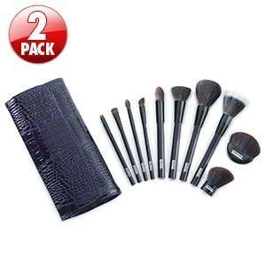 Kirkland Signature Cosmetic Deluxe Brush easy storage & travel Set 2 