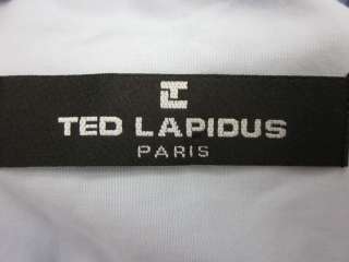 TED LAPIDUS Mens Blue Button Down Collared Shirt Sz L  