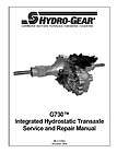 Hydro Gear 310 0510  0610  0710 Transaxle Repair Manual items in 