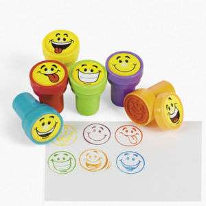 Birthday Party Favors GOOFY SMILEY FACE Stampers  
