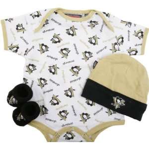   Pittsburgh Penguins Newborn 3 Piece Booty Gift Set