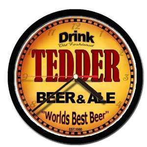  TEDDER beer and ale cerveza wall clock 