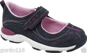 Girls Stride Rite Shoes Sneakers Joy Navy Pink Blue Suede 8 9 10 11 13 