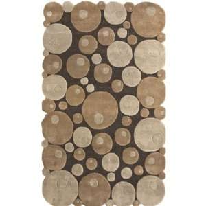  Rugs USA Bubbles 5 x 8 brown Area Rug