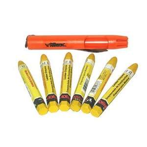  CH Hanson 00127 6 pack of Yellow Lumber Crayons with Bonus 