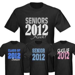 Seniors 2012 Graduation Black T Shirts  