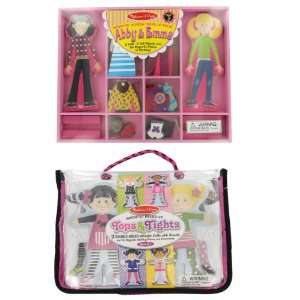   & Emma   Tops & Tights Magnetic Wooden Dress Up Dolls Toys & Games