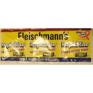Fleischmanns Rapidrise Yeast All Natural   3   1/4 Oz Envelopes 