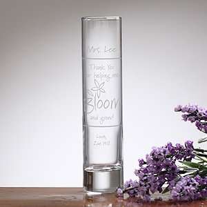 Personalized Teacher Appreciation Bud Vase   Bloom & Grow 