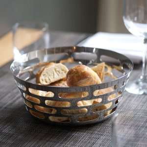   Mirror 9 Stainless Steel Round Bread Basket