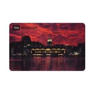 Collectible Phone Card TDS Metrocom Madison WI City Skyline Across 