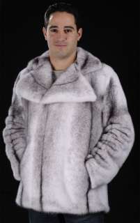 Mans mens black cross SAGA ROYAL mink fur jacket coat   MAILON FURS 