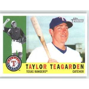  2009 Topps Heritage #403 Taylor Teagarden   Texas Rangers 