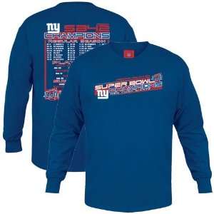   Bowl XLII Champions Victory Path Schedule Long Sleeve T shirt Sports