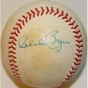 Signed Clete Boyer Ball   VINTAGE MacPhail AL   Autographed Baseballs