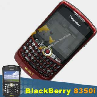 RED HOUSING+KEYBOARD+BALL FOR BLACKBERRY CURVE 8350i  