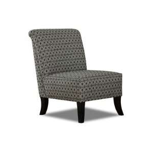   Armless Accent Chair Fabric Bradstreet Tangelo Furniture & Decor