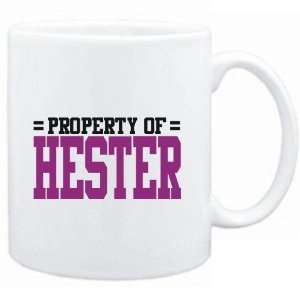  Mug White  Property of Hester  Female Names Sports 