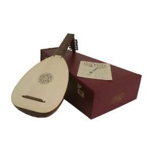  EMS 7 Course Lute, Case & Book Musical Instruments
