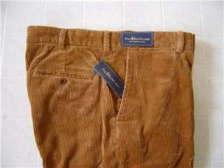 Polo Ralph Lauren Mens Corduroy Pants Khaki Tan 38 30  