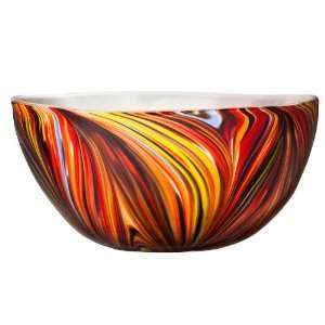 Missoni for Target Hand blown Large Glass Serving Bowl   Multicolored 