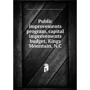  Public improvements program, capital improvements budget, Kings 