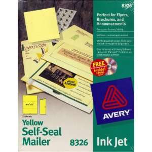  Avery Yellow Self seal Mailer # 8326