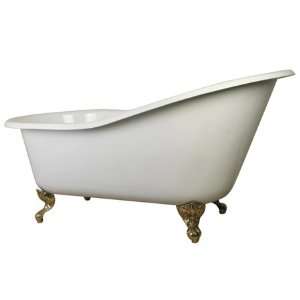 Kingston Brass VCTND3611T2 Vintage 61 Slipper Iron Cast Tub with Feet 