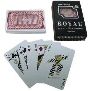   Deck  Royal 100% Plastic Playing Cards /Star Pattern Sports