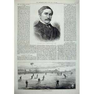  1875 George Wilson Cutler Man Cricket Sport Zanzibar