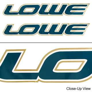 LOWE HUNTER GREEN / GOLD BOAT DECALS (PAIR)  
